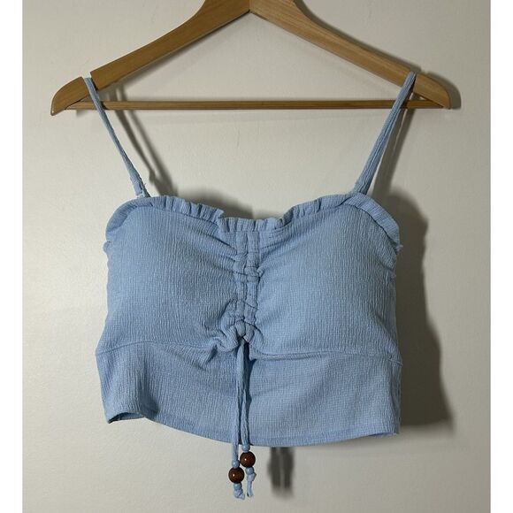 No Boundaries Textured Cami & Short Set 2 Piece Womens Size XL Freshwater Blue - Picture 2 of 14